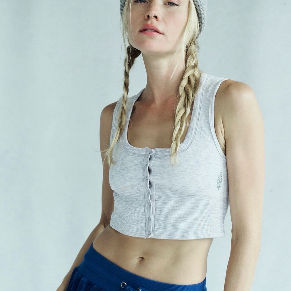 Free People Swan Song Cami in Winterberry Heather